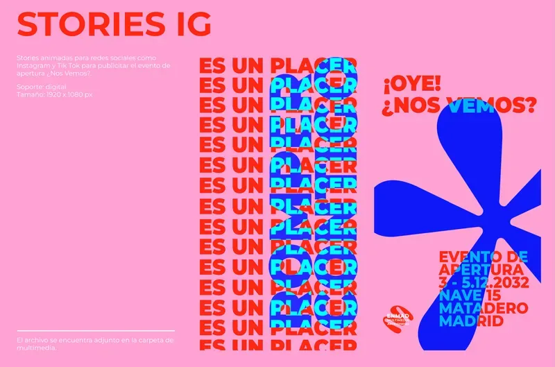 Instagram stories for the opening event